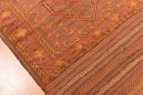 Baluch Brown Hand Knotted 210 X 45  Area Rug 100-89810 Image 7