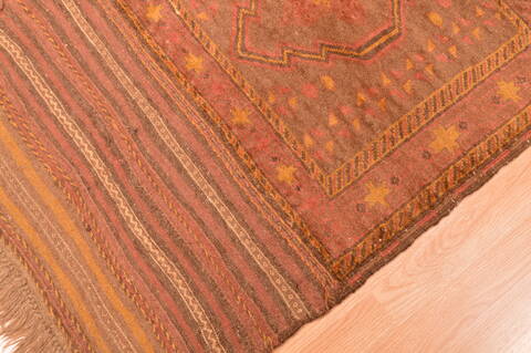 Baluch Brown Hand Knotted 210 X 45  Area Rug 100-89810 Image 8