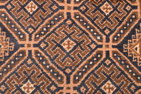 Baluch Brown Hand Knotted 210 X 45  Area Rug 100-89812 Image 8