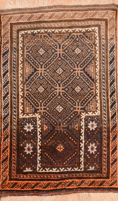Baluch Brown Hand Knotted 210 X 45  Area Rug 100-89812 Image 0