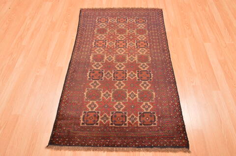 Baluch Beige Hand Knotted 28 X 47  Area Rug 100-89817 Image 10
