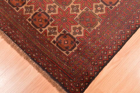 Baluch Beige Hand Knotted 28 X 47  Area Rug 100-89817 Image 13