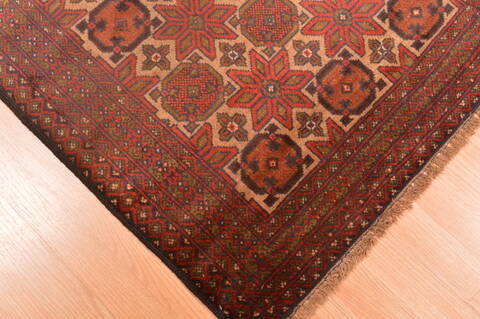 Baluch Beige Hand Knotted 28 X 47  Area Rug 100-89817 Image 14