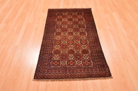 Baluch Beige Hand Knotted 28 X 47  Area Rug 100-89817 Image 1