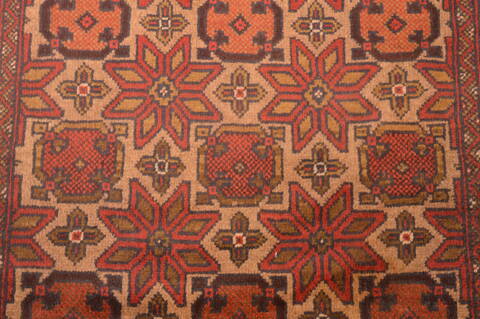Baluch Beige Hand Knotted 28 X 47  Area Rug 100-89817 Image 3