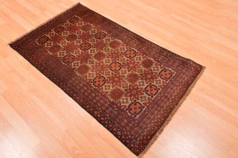Baluch Beige Hand Knotted 28 X 47  Area Rug 100-89817 Image 9