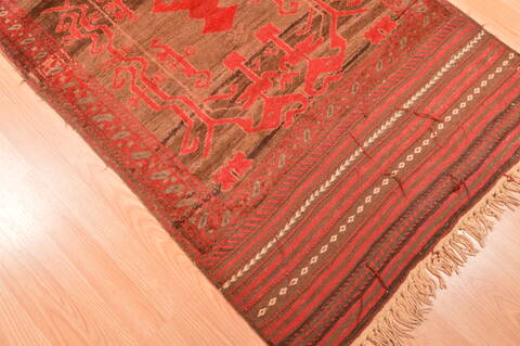Baluch Brown Hand Knotted 29 X 50  Area Rug 100-89819 Image 10