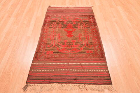 Baluch Brown Hand Knotted 29 X 50  Area Rug 100-89819 Image 1