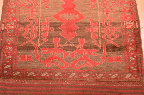 Baluch Brown Hand Knotted 29 X 50  Area Rug 100-89819 Image 7