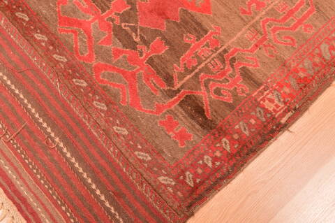 Baluch Brown Hand Knotted 29 X 50  Area Rug 100-89819 Image 9