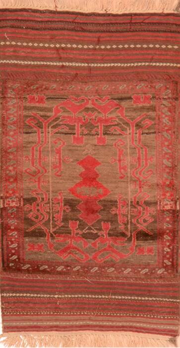 Baluch Brown Hand Knotted 29 X 50  Area Rug 100-89819 Image 0