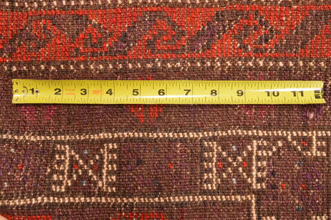 Baluch Red Hand Knotted 30 X 47  Area Rug 100-89821 Image 11