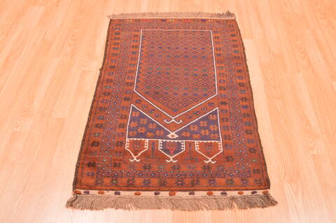 Baluch Brown Hand Knotted 23 X 41  Area Rug 100-89822 Image 7