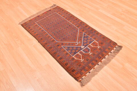 Baluch Brown Hand Knotted 23 X 41  Area Rug 100-89822 Image 8