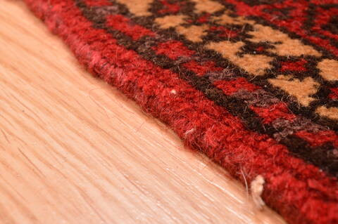 Baluch Beige Hand Knotted 28 X 46  Area Rug 100-89825 Image 11