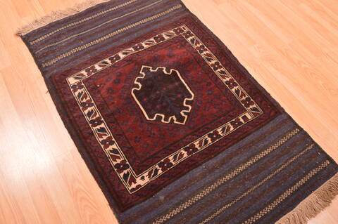 Baluch Red Hand Knotted 30 X 47  Area Rug 100-89829 Image 10