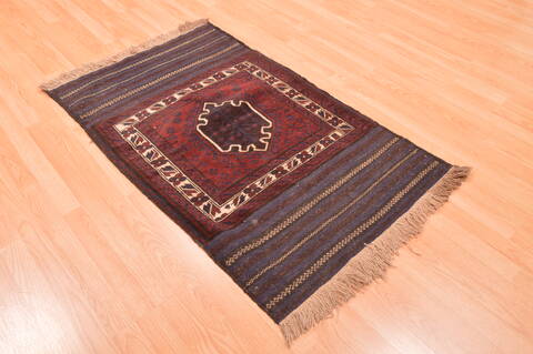 Baluch Red Hand Knotted 30 X 47  Area Rug 100-89829 Image 3