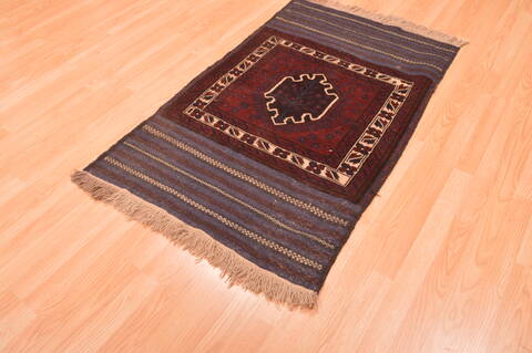 Baluch Red Hand Knotted 30 X 47  Area Rug 100-89829 Image 5