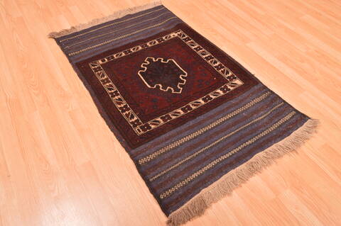 Baluch Red Hand Knotted 30 X 47  Area Rug 100-89829 Image 6