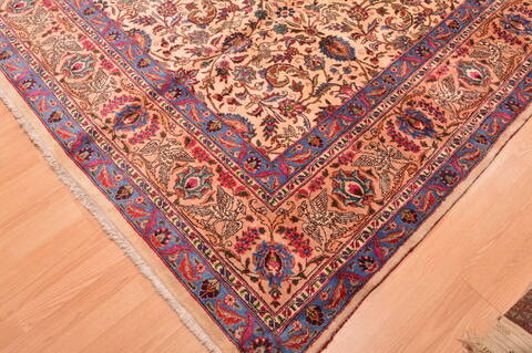 Khorasan Cream Hand Knotted 97 X 135  Area Rug 100-89838 Image 10