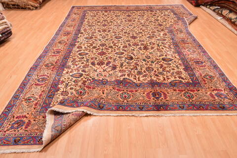 Khorasan Cream Hand Knotted 97 X 135  Area Rug 100-89838 Image 19