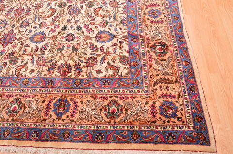 Khorasan Cream Hand Knotted 97 X 135  Area Rug 100-89838 Image 6