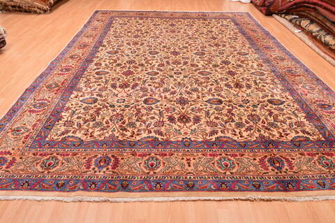 Khorasan Cream Hand Knotted 97 X 135  Area Rug 100-89838 Image 7