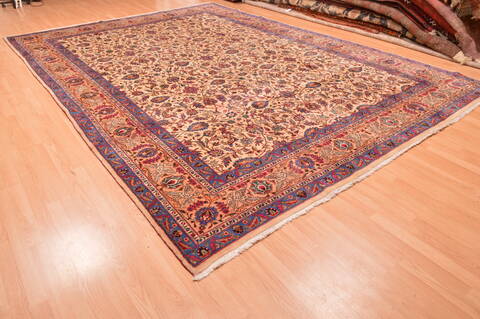 Khorasan Cream Hand Knotted 97 X 135  Area Rug 100-89838 Image 8