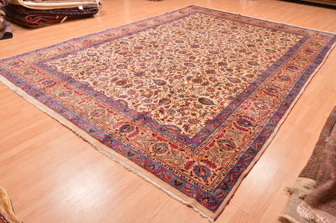Khorasan Cream Hand Knotted 97 X 135  Area Rug 100-89838 Image 9