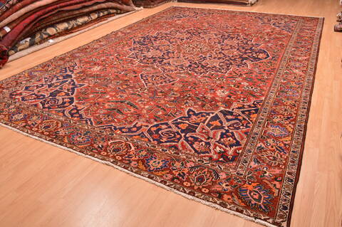 Bakhtiar Brown Hand Knotted 108 X 163  Area Rug 100-89841 Image 2