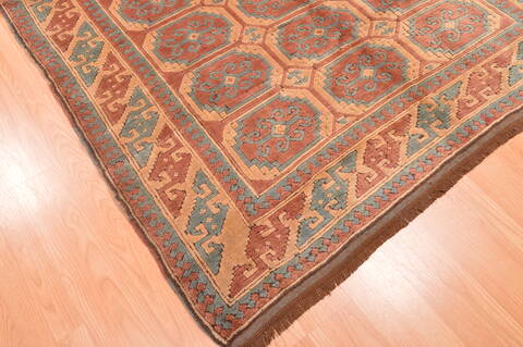 Kazak Beige Hand Knotted 54 X 88  Area Rug 100-89845 Image 11