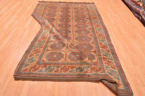Kazak Beige Hand Knotted 54 X 88  Area Rug 100-89845 Image 13