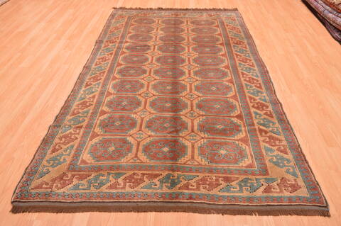 Kazak Beige Hand Knotted 54 X 88  Area Rug 100-89845 Image 1