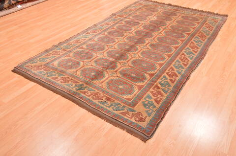 Kazak Beige Hand Knotted 54 X 88  Area Rug 100-89845 Image 2