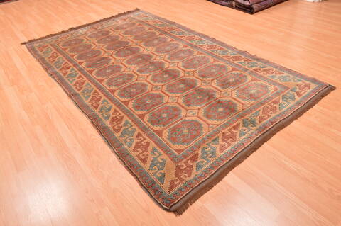 Kazak Beige Hand Knotted 54 X 88  Area Rug 100-89845 Image 3