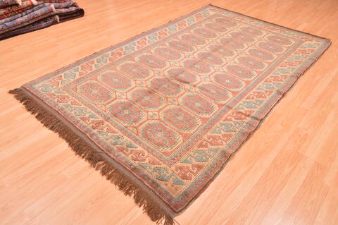 Kazak Beige Hand Knotted 54 X 88  Area Rug 100-89845 Image 6