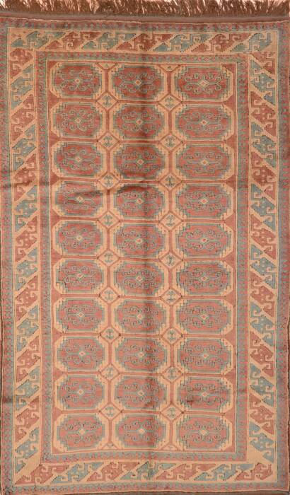Kazak Beige Hand Knotted 54 X 88  Area Rug 100-89845 Image 0