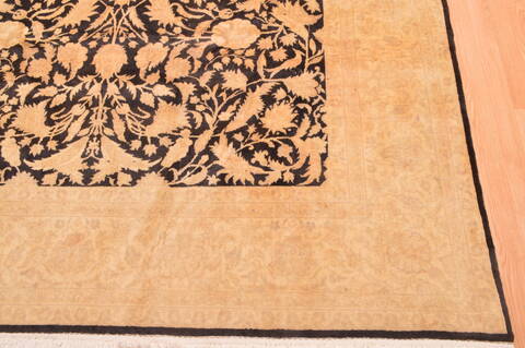 Chobi Black Hand Knotted 73 X 94  Area Rug 100-89846 Image 12
