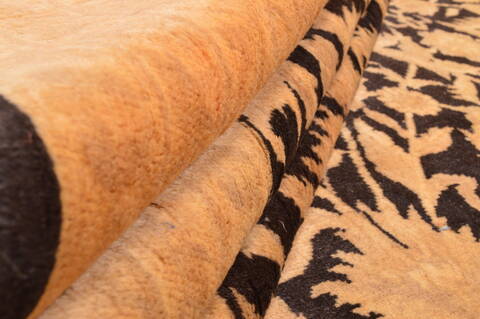 Chobi Black Hand Knotted 73 X 94  Area Rug 100-89846 Image 16