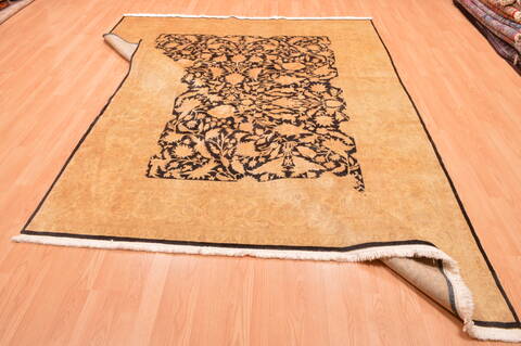 Chobi Black Hand Knotted 73 X 94  Area Rug 100-89846 Image 17