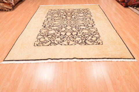 Chobi Black Hand Knotted 73 X 94  Area Rug 100-89846 Image 4