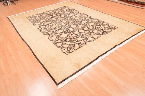 Chobi Black Hand Knotted 73 X 94  Area Rug 100-89846 Image 5