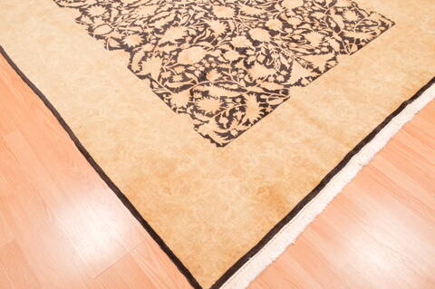 Chobi Black Hand Knotted 73 X 94  Area Rug 100-89846 Image 9