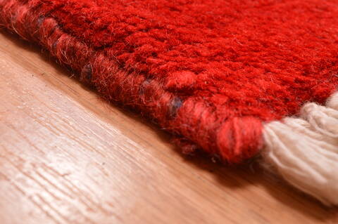 Moshk Abad Red Hand Knotted 100 X 136  Area Rug 100-89849 Image 14