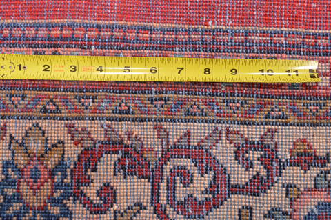 Moshk Abad Red Hand Knotted 100 X 136  Area Rug 100-89849 Image 18
