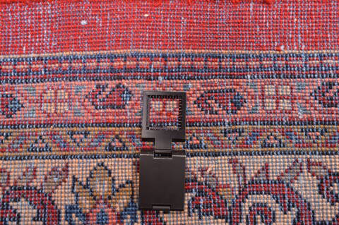 Moshk Abad Red Hand Knotted 100 X 136  Area Rug 100-89849 Image 19