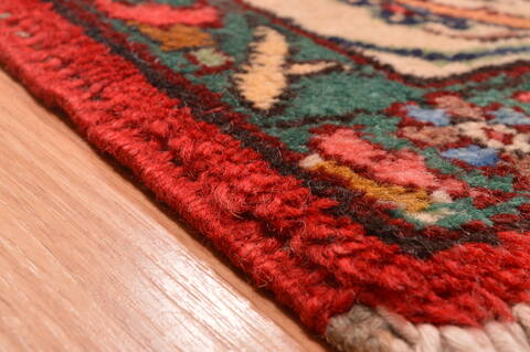 Tabriz Red Hand Knotted 100 X 131  Area Rug 100-89850 Image 13