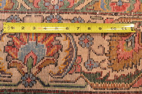 Tabriz Red Hand Knotted 100 X 131  Area Rug 100-89850 Image 17