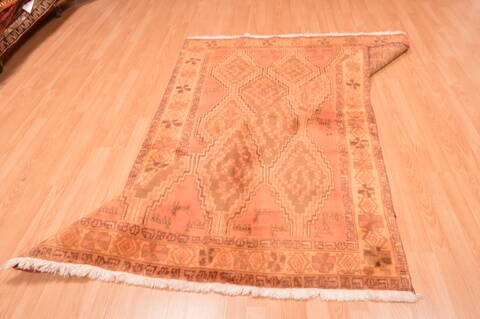 Gabbeh Beige Hand Knotted 48 X 611  Area Rug 100-89852 Image 11