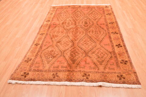 Gabbeh Beige Hand Knotted 48 X 611  Area Rug 100-89852 Image 1
